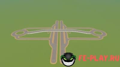 suburban highway interchange